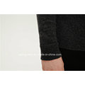 50%Lambs Wool50%Nylon Jacquard Pullover Knit Sweater for Men